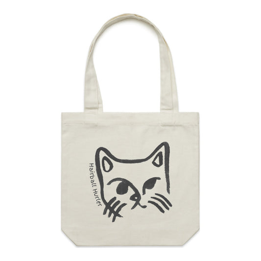 Hairball Hurler Cat - Tote Bag
