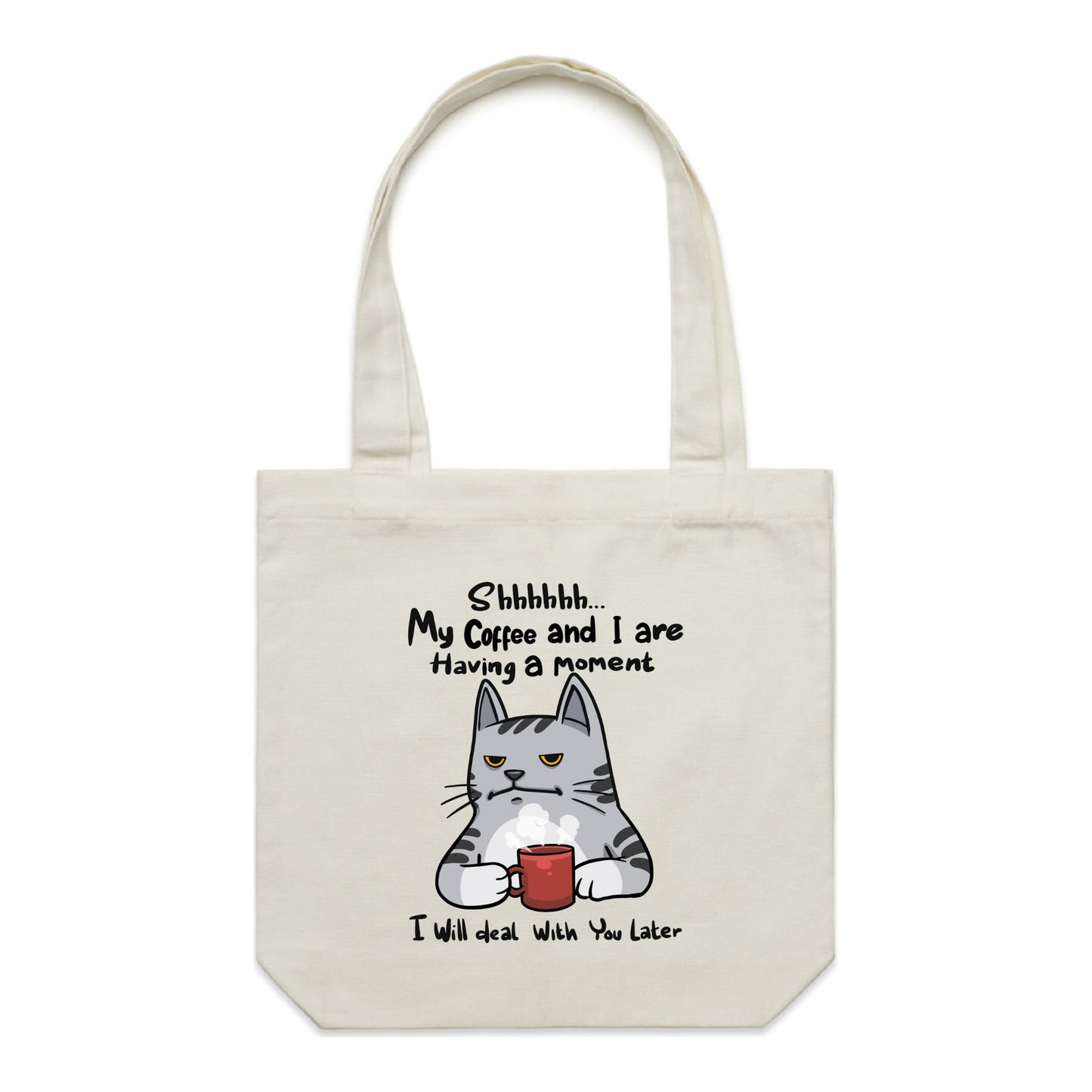 Coffee Moment Cat - Tote Bag