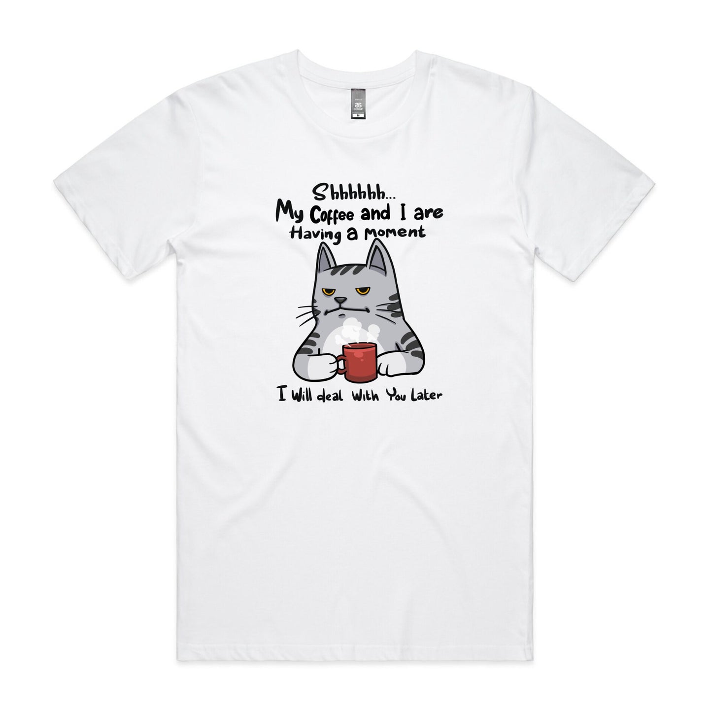 Coffee Moment Cat - Men's T-Shirt