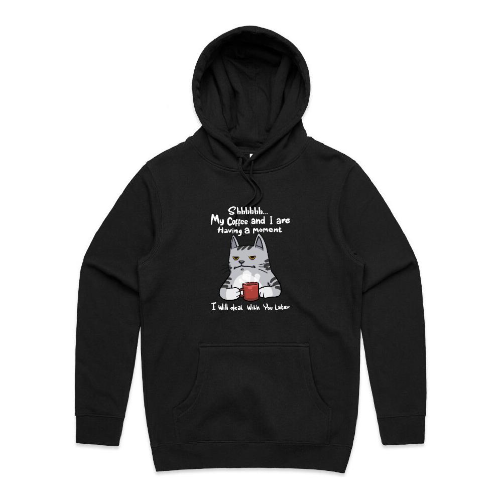 Coffee Moment Cat - Unisex Hoodie