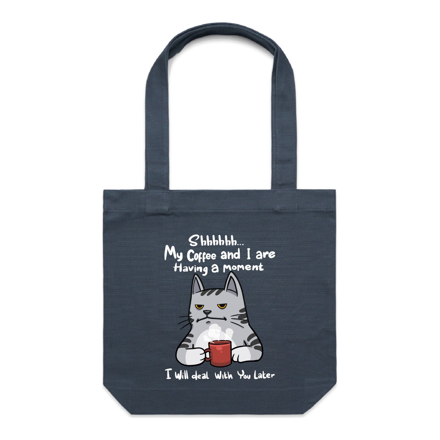 Coffee Moment Cat - Tote Bag