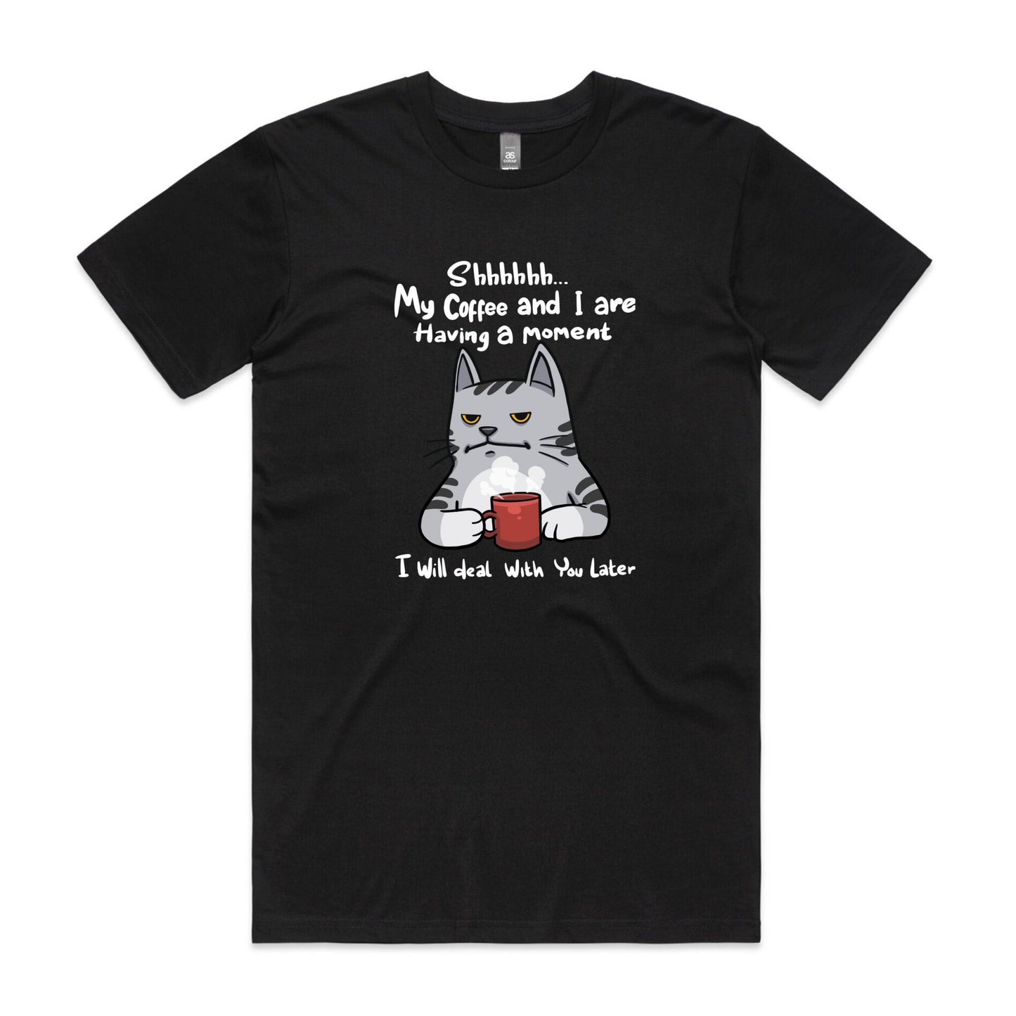 Coffee Moment Cat - Men's T-Shirt